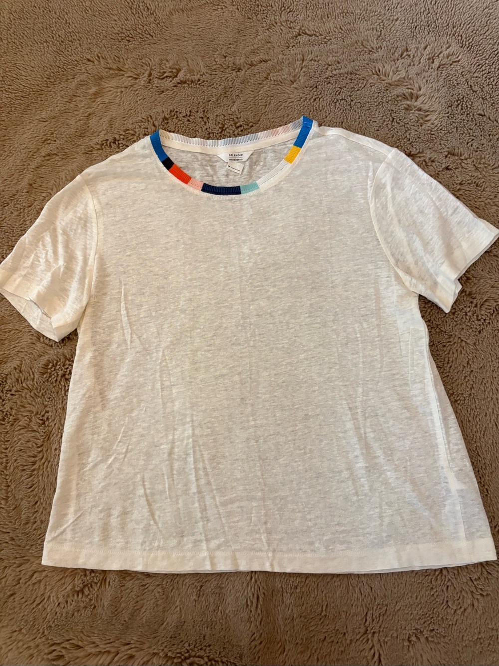 Splendid x Margherita linen tee, women’s Medium
